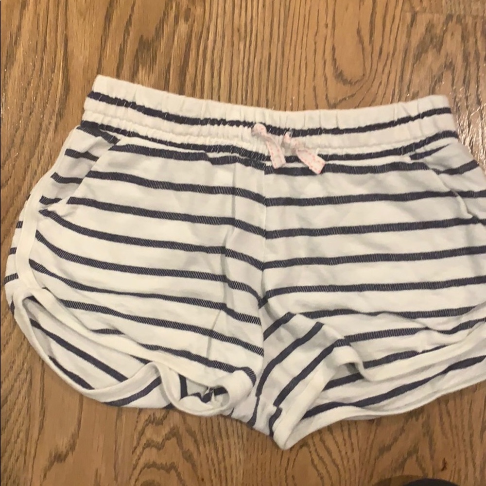 Striped drawstring shorts